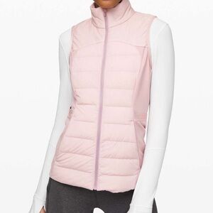 LuLulemon Down For It All vest Porcelain Pink